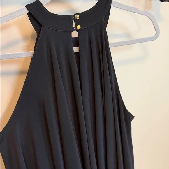 Koh Koh Size Medium Elegant Black Halter Sleeveless Maxi Dress - Picture 10 of 11